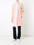 embroidered detail coat 