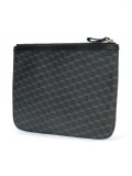 cube print clutch bag