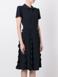 scalloped detail dress
