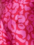 leopard jacquard trousers