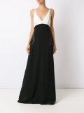 v-neck long dress