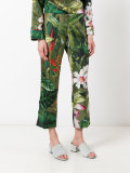 tropical floral print pyjama trousers