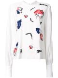 embroidered face blouse