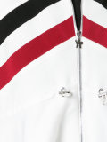 striped flared coat