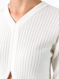 cut-off detailing knit blouse