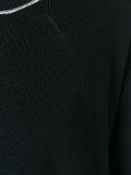 cropped sleeve sweater