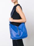 zipped shoulder bag