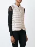 zipped puffer gilet