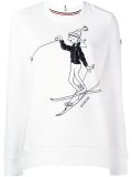 skier print sweatshirt