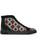 hi-top embellished sneakers
