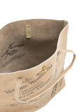 logo print shopping bag