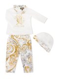 logo print trouser set