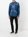 studded distressed Western shirt