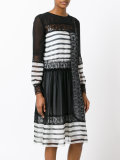 contrast panel dress