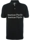 'american psycho'印花Polo领T恤