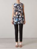 abstract print blouse