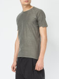 short panel sleeve T-shirt