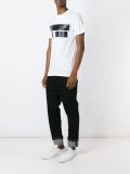 stripe logo print T-shirt