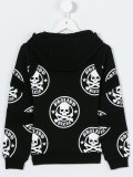skull print hoodie