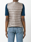 collarless gilet
