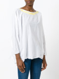 embroidered collar longsleeved shirt