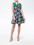 star-print collared dress