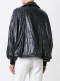 biker-style puffer jacket