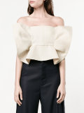 Off shoulder frill top 
