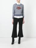 bisous applique sweatshirt