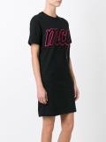 logo patch sweatshirt dress