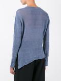 V-neck knitted blouse