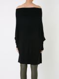 long off-shoulder sweater