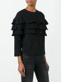 ruffled sweatshirt