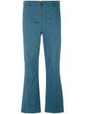 cropped flared trousers