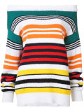 striped bardot sweater 