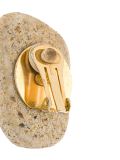 agate logo clip-on earrings