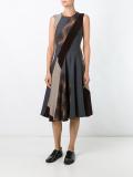 flared patchwork dress