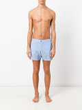 Stripy swim shorts