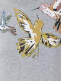 bird print T-shirt 