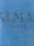 logo print tank top