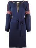 longsleeved belted dress