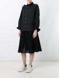  velvet collar poplin shirt