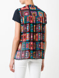 crochet lace printed T-shirt