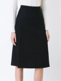 mid-length a-line skirt