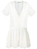 lace trim V-neck dress