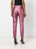 Metallic tailored trousers