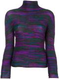 melange fine knit top