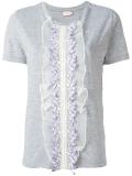 ruffled detail T-shirt