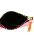 block colour zipped wallet