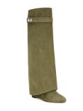 Shark Lock knee high boots